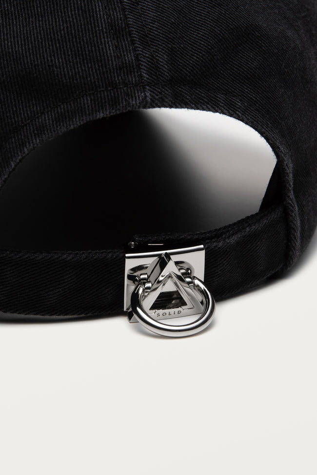 Solid Homme Solid Logo Ball Cap - Black