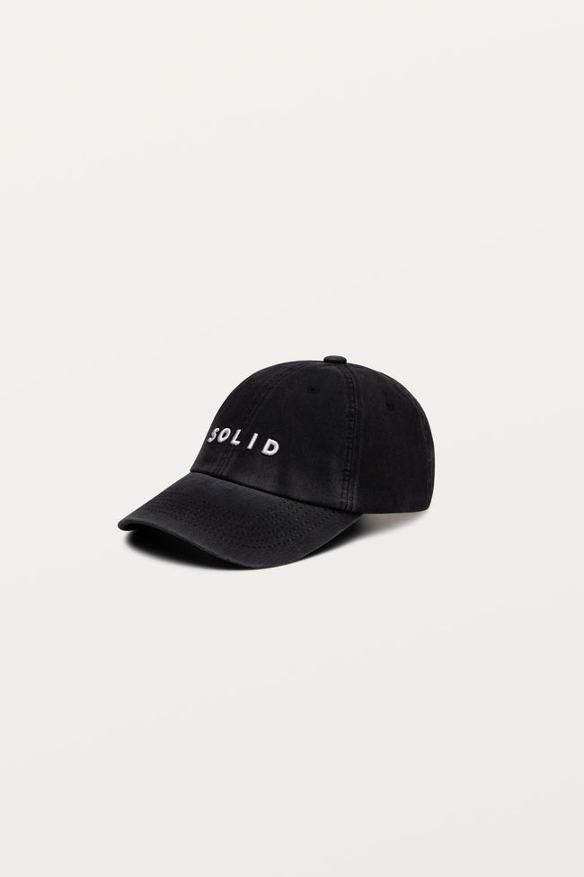 Solid Homme Solid Logo Ball Cap - Black