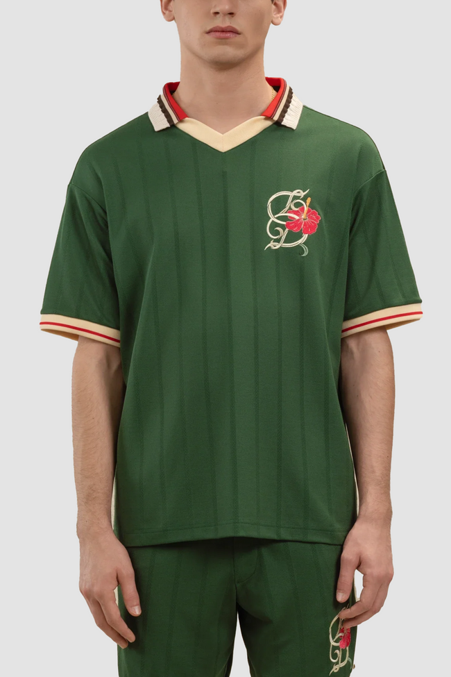 Drôle de Monsieur D Hibiscus Polo - Dark Green