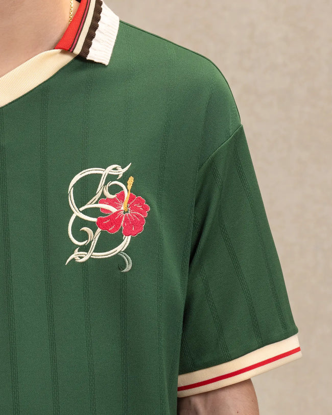 Drôle de Monsieur D Hibiscus Polo - Dark Green
