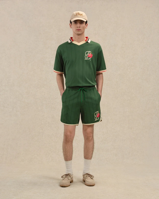 Drôle de Monsieur D Hibiscus Polo - Dark Green