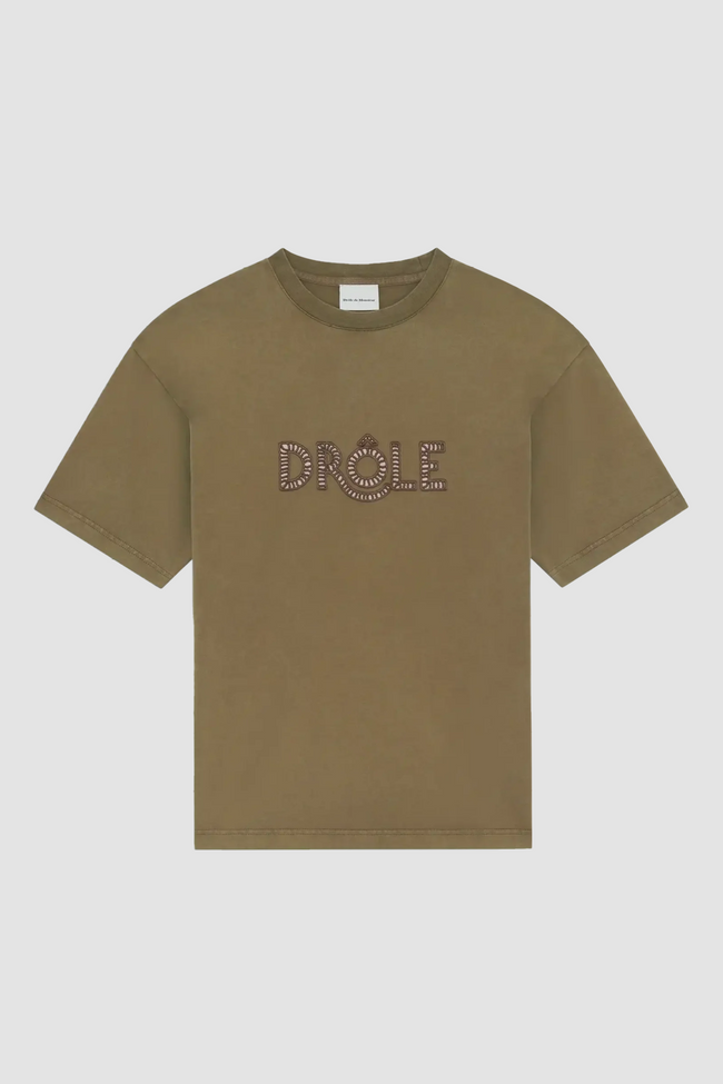 Drôle de Monsieur Drôle Ajouré Tee - Khaki