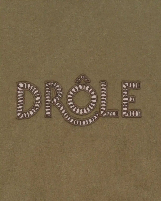 Drôle de Monsieur Drôle Ajouré Tee - Khaki