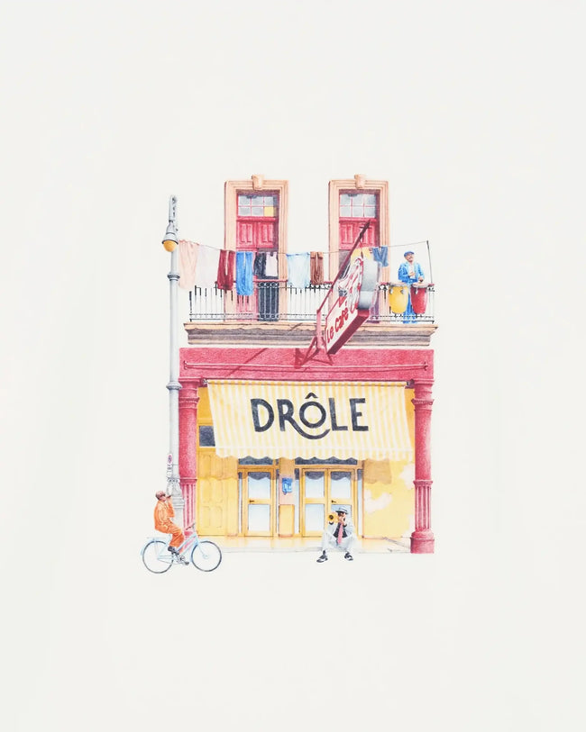 Drôle de Monsieur Drôle Café Tee - Off White