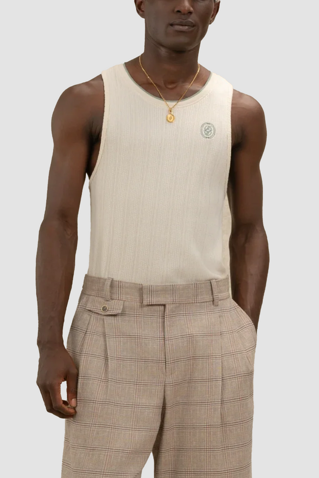 Drôle de Monsieur D Mirroir Tank - Off White