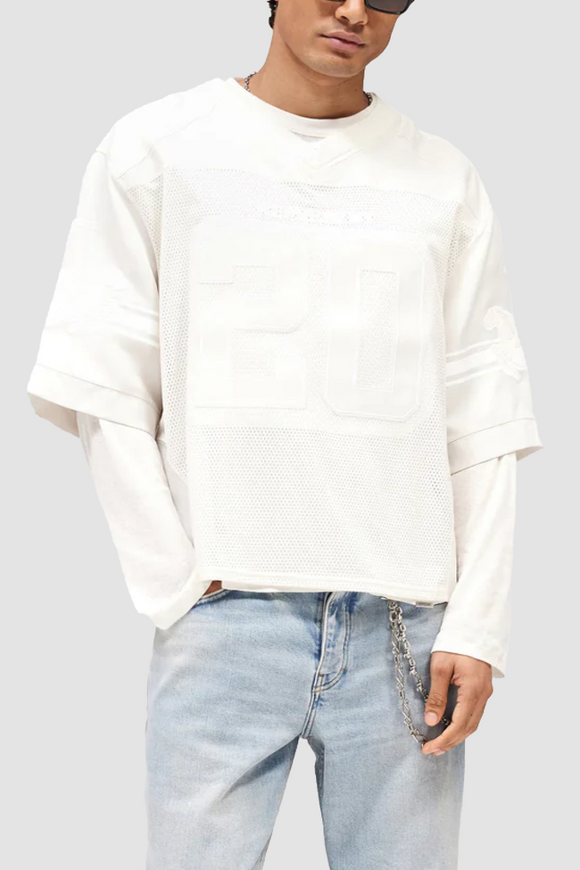 Represent American Football Tee - Chalk