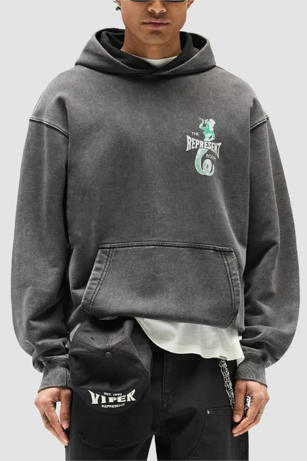 Represent x The Viper Room Dice Hoodie - Vintage Grey - Due West