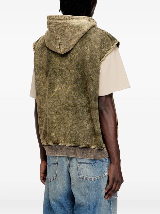 DIESEL S-Boxt-Sl-Zip Vest - Brown
