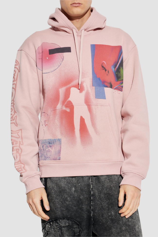DIESEL S-Norm-Hood-V1 Hoodie - Pink