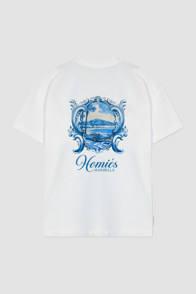 Homies Marbella Sol Y Sombra Tee - White