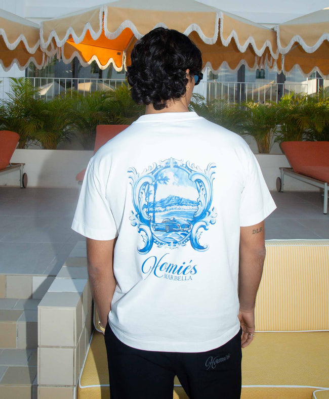 Homies Marbella Sol Y Sombra Tee - White