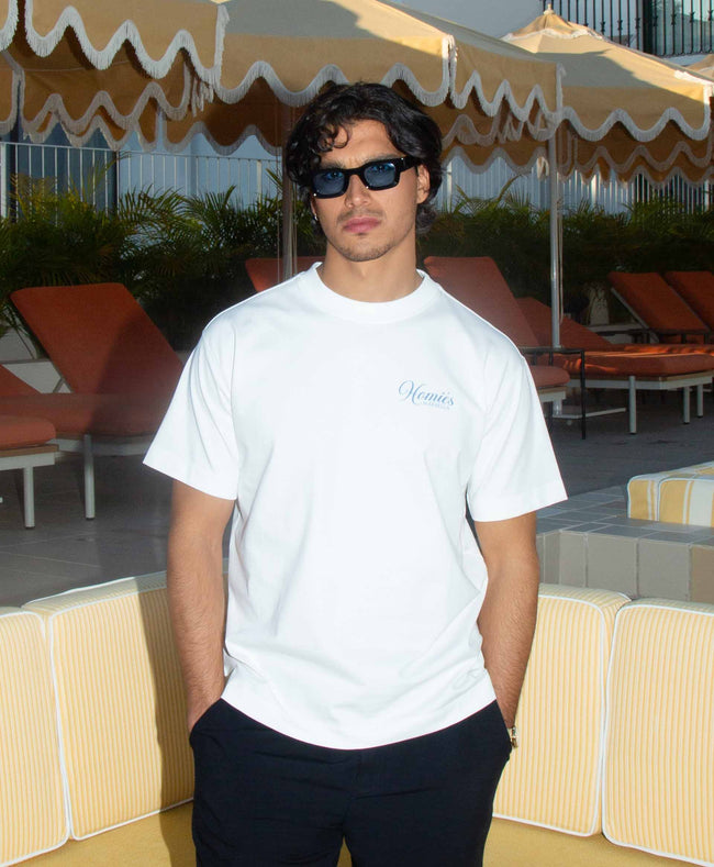 Homies Marbella Sol Y Sombra Tee - White