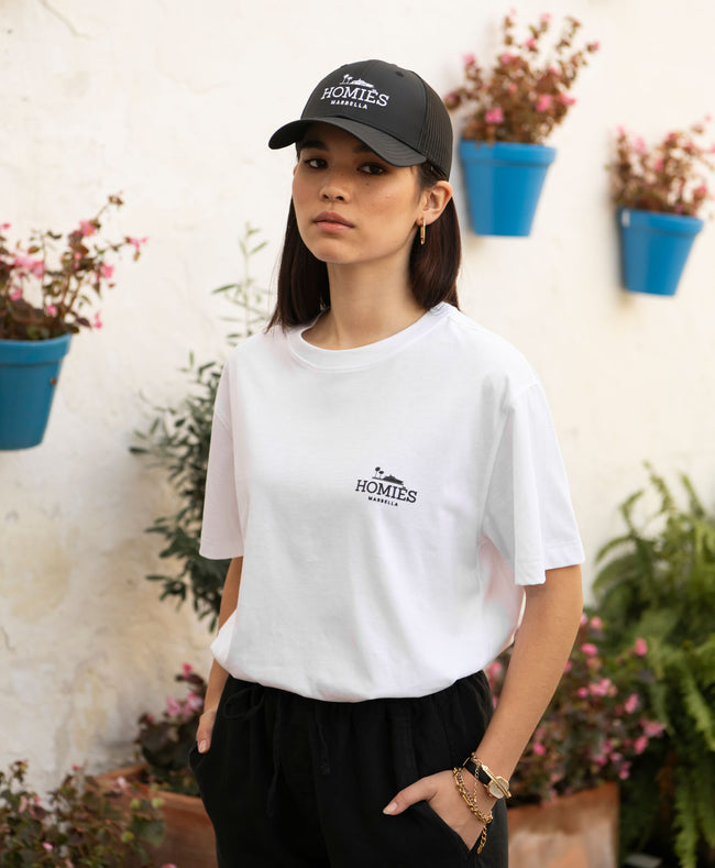 Homies Marbella Classic Small Logo Rubber Tee - White