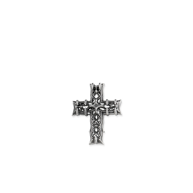 Emanuele Bicocchi Reissue Notre-Dame Cross Stud Earring - Silver