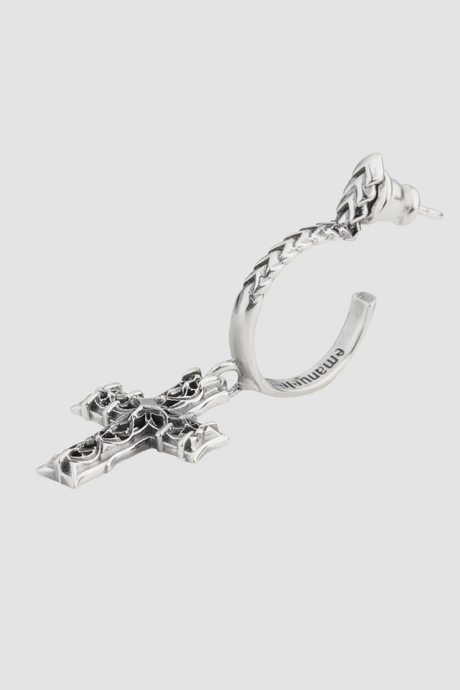 Emanuele Bicocchi Reissue Notre-Dame Cross Earring  - Silver