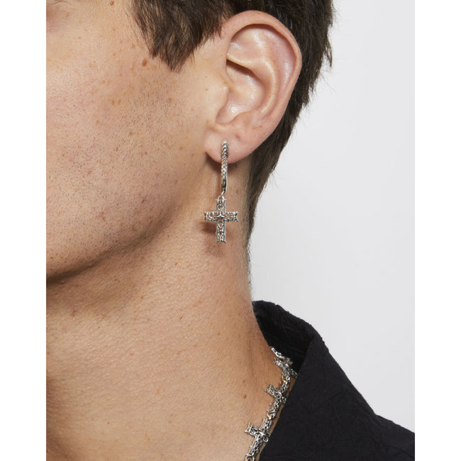 Emanuele Bicocchi Reissue Notre-Dame Cross Earring  - Silver
