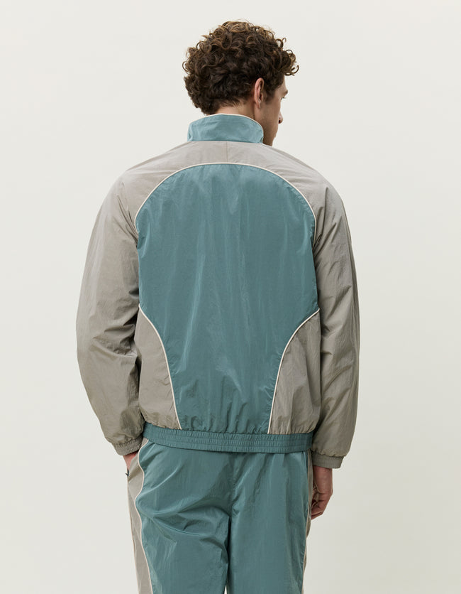 Les Deux  Shiny Crisp Track Jacket - Tea Green