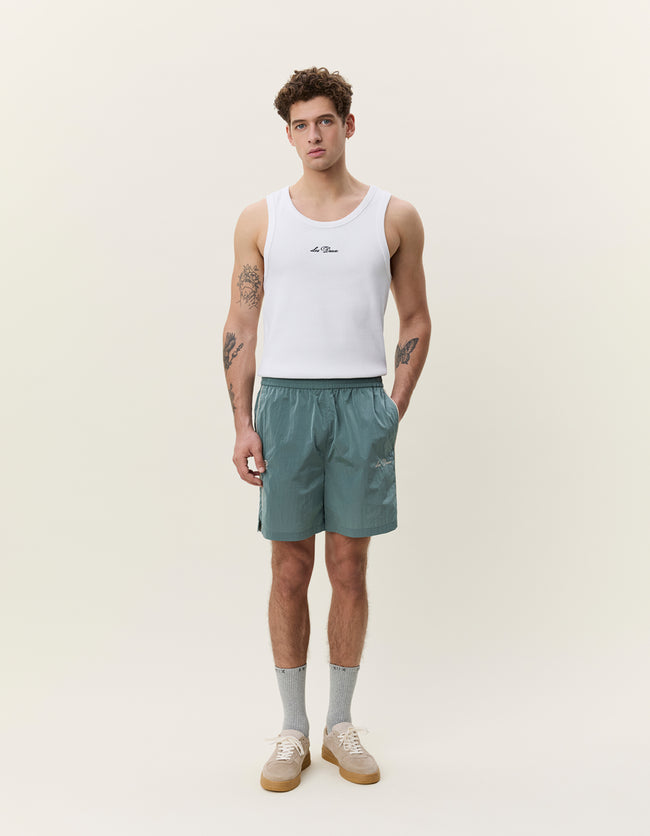 Les Deux Crisp Shorts - Tea Green