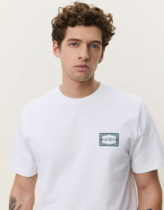 Les Deux Italian Tee - White