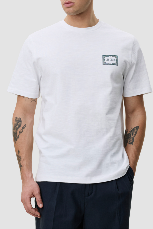 Les Deux Italian Tee - White