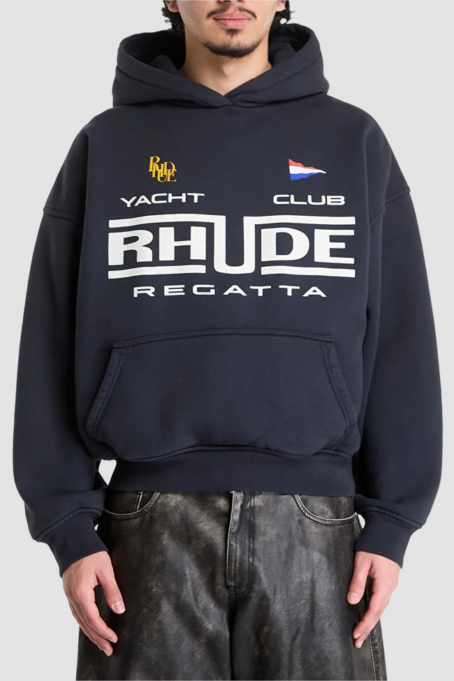 Rhude Regatta Club Hoodie - Black