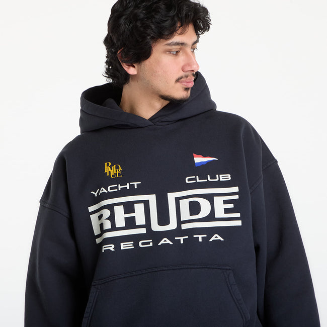 Rhude Regatta Club Hoodie - Black