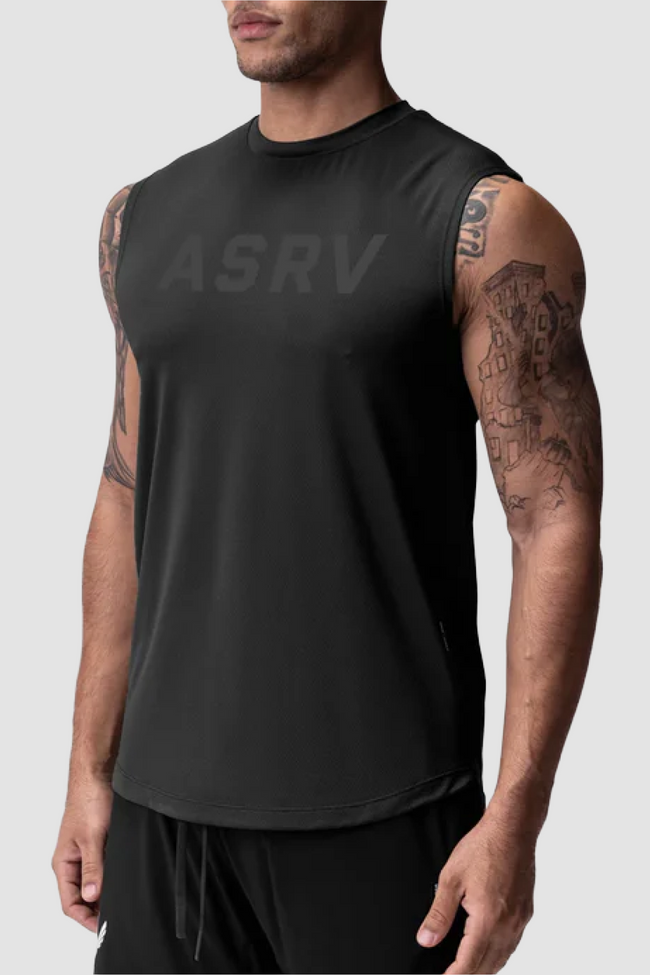 ASRV AeroSilver® Cutoff Tank - Black