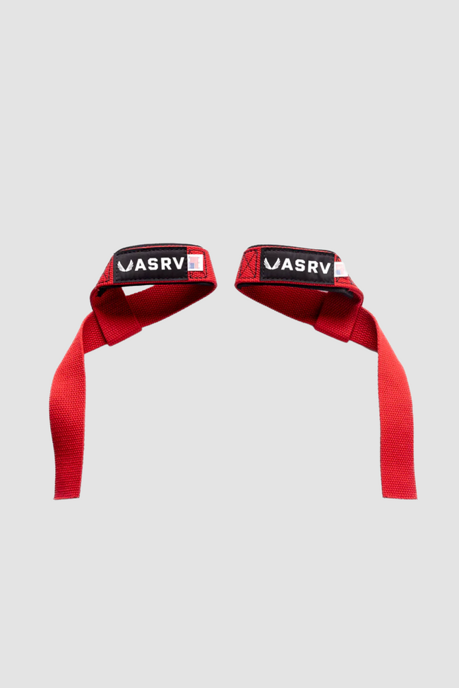 ASRV Lifting Padded Straps - Red