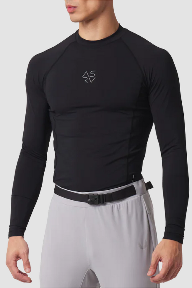 ASRV LYCRA® ADAPTIV  L/S Baselayer Tee - Black