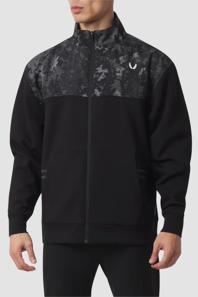 ASRV Dri-Core™ Sidelock Full Zip Sweater - Black