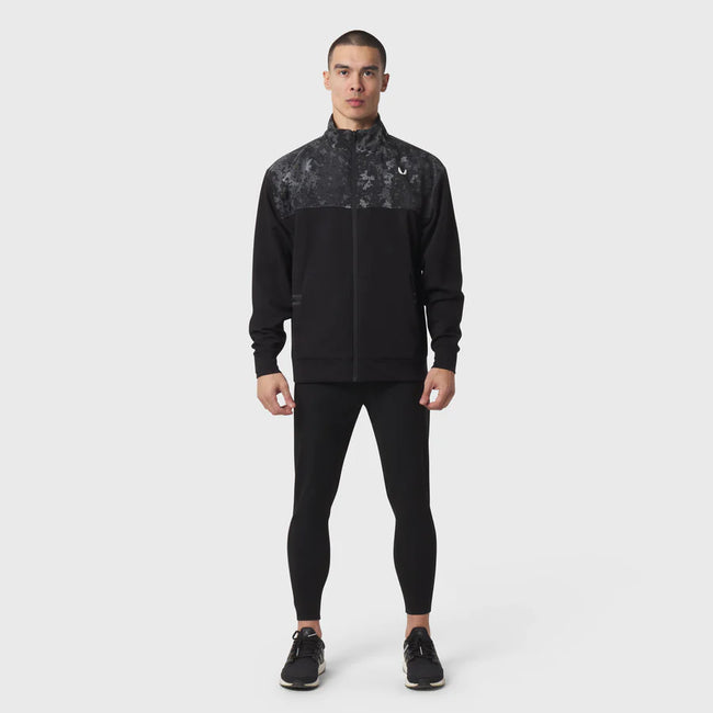 ASRV Dri-Core™ Sidelock Full Zip Sweater - Black
