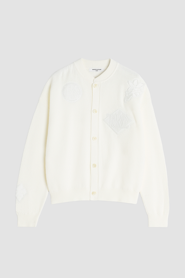 Maison Kitsuné Art Nouveau Stamps Sweater - Ecru