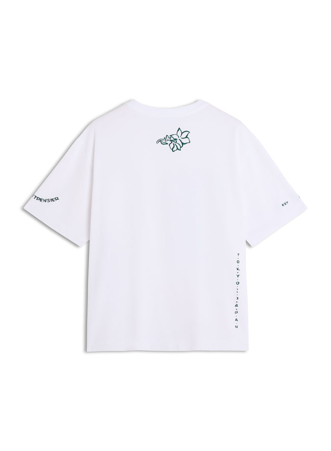 Maison Kitsuné Art Nouveau Stamps Oversized Tee - White