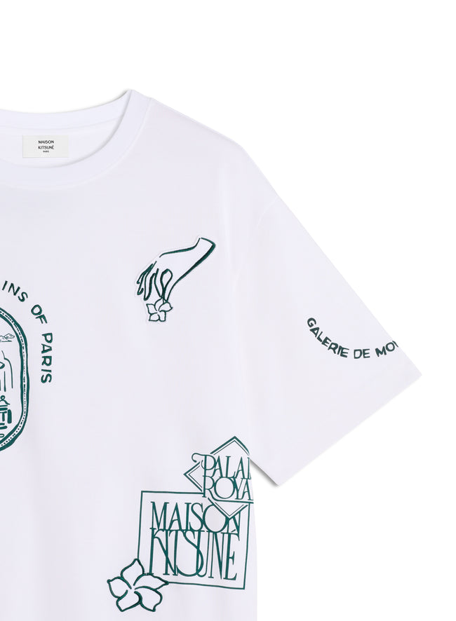Maison Kitsuné Art Nouveau Stamps Oversized Tee - White