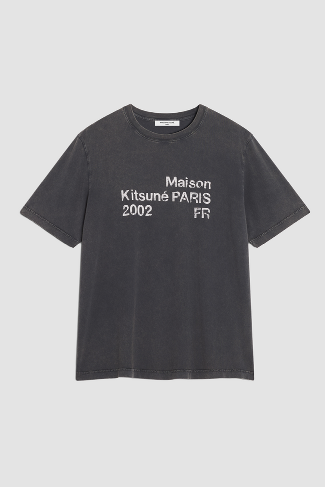 Maison Kitsuné 2002 Faded Comfort Tee - Black