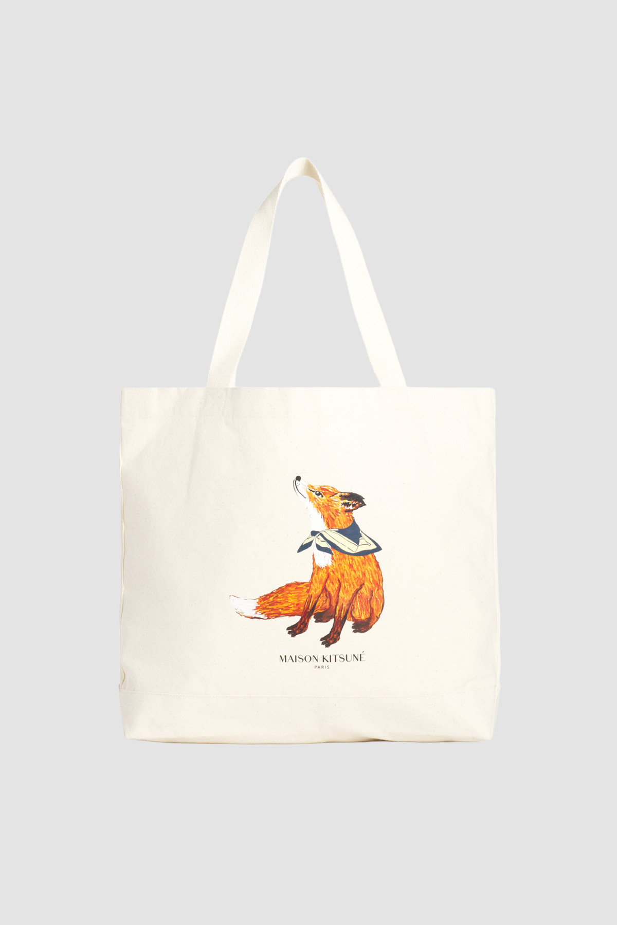Maison Kitsuné Dreaming Fox Tote Bag - Ecru - Due West