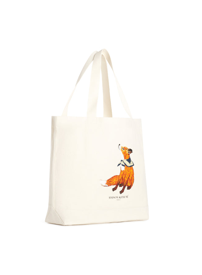 Maison Kitsuné Dreaming Fox Tote Bag - Ecru