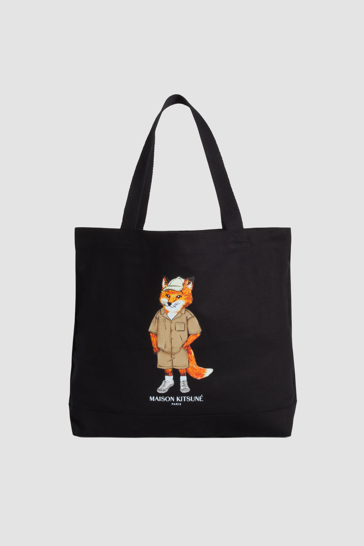 Maison kitsune トートバッグ Maison Kitsuné Dressed Fox Tote Bag - Black - Due West