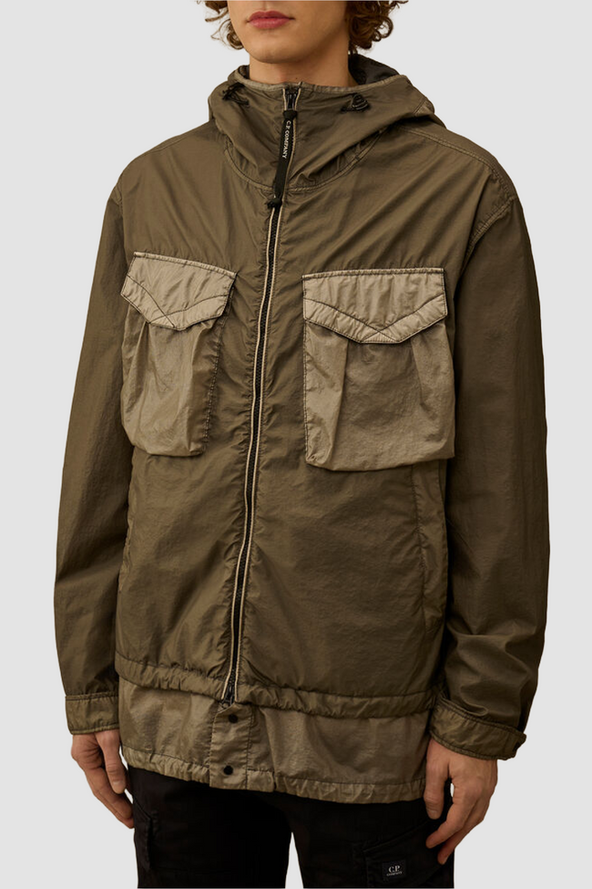 C.P. Company 190A BI-TM Goggle Jacket - Gunmetal