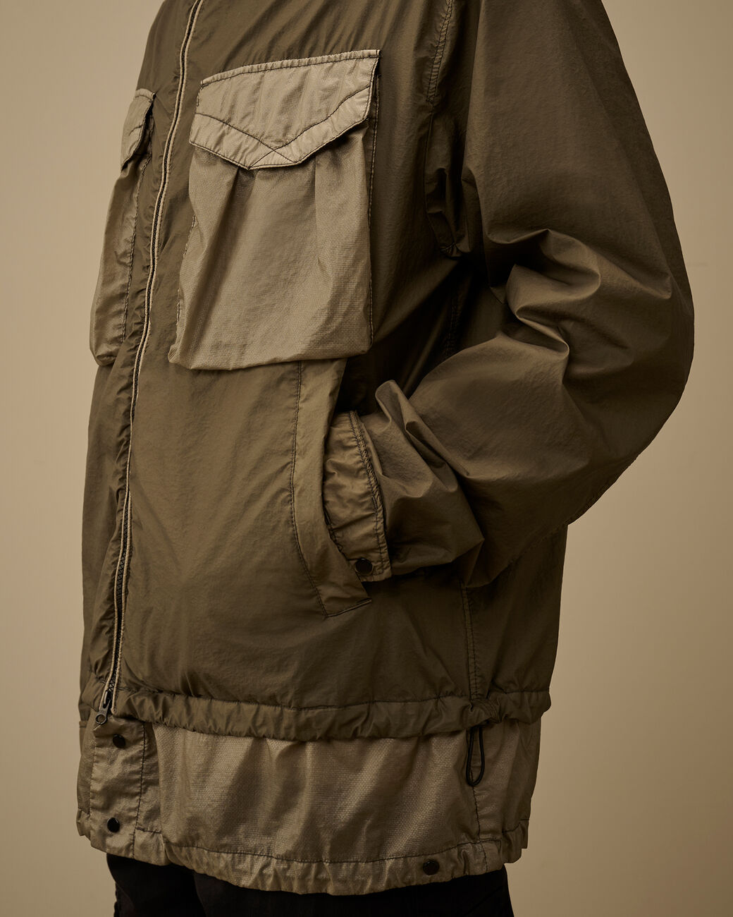 C.P. Company 190A BI-TM Goggle Jacket - Gunmetal - Due West