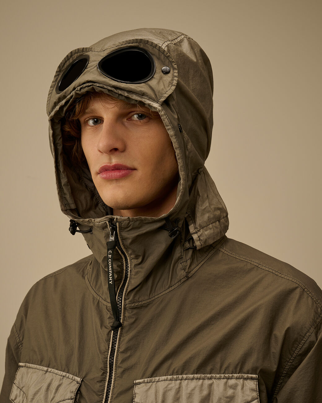 C.P. Company 190A BI-TM Goggle Jacket - Gunmetal - Due West