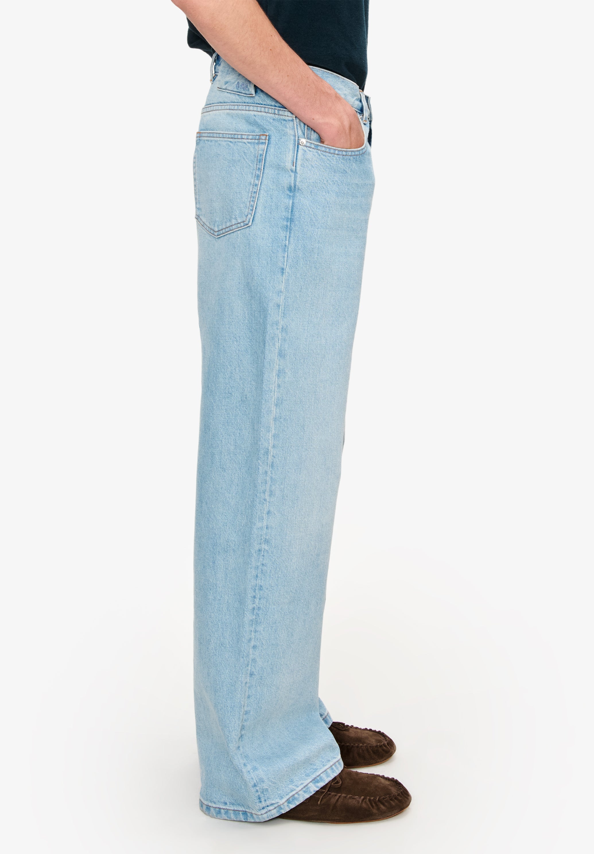 A.P.C. JEAN AARON ジーンズ ワイドレッグデニム A.P.C. Aaron Jeans - Blue - Due West