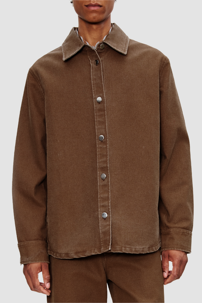 A.P.C. Button-Down Jacket - Brown