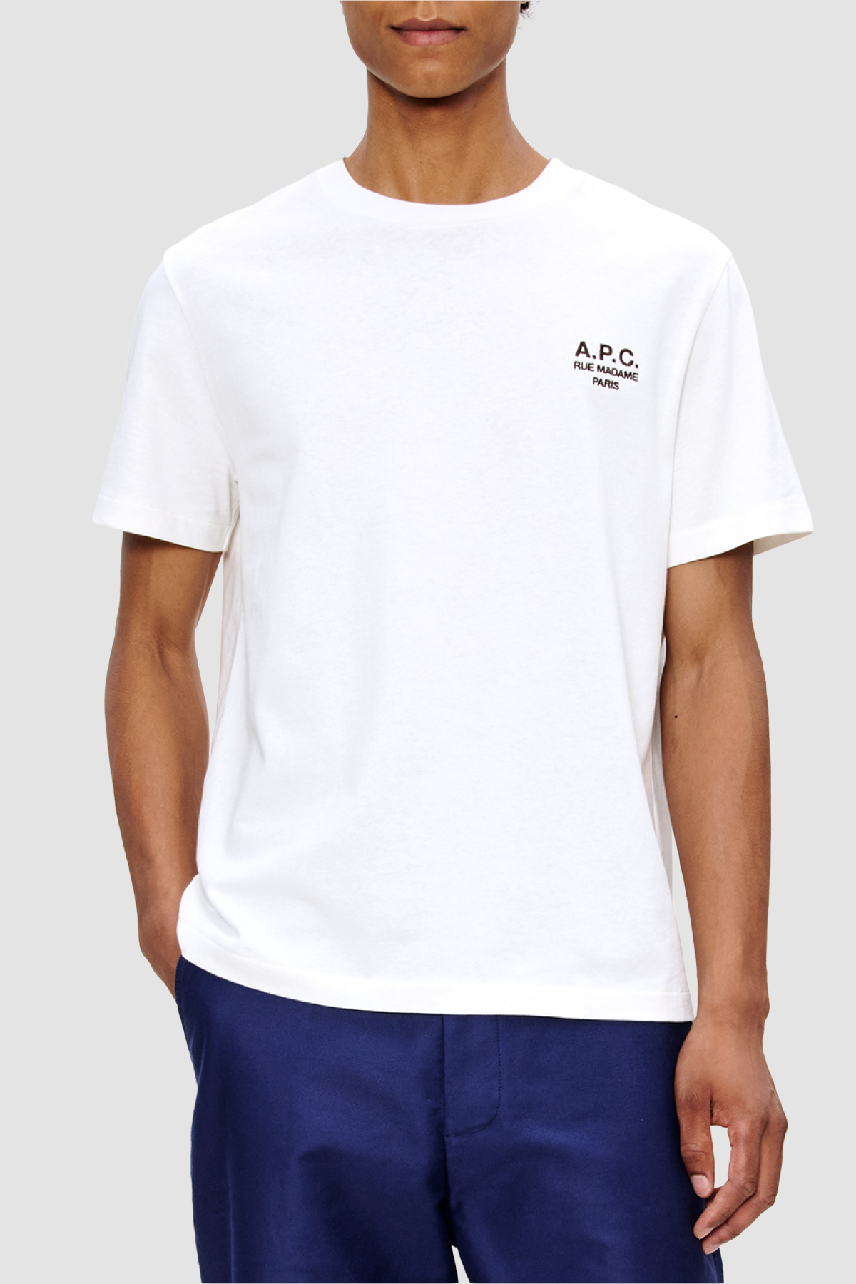 A.P.C. ホワイト Lサイズ Tシャツ PARIS MADAME RUE A.P.C. / (White) BIO JERSEY - MADAME RUE STANDARD T-SHIRTS トップス