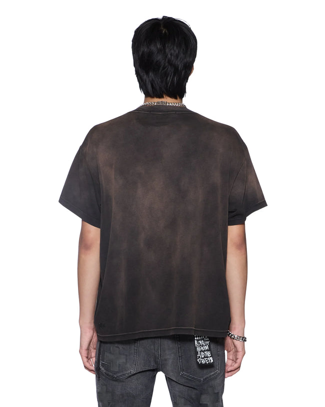 Ksubi Slate Slub Sid SS Sunfade Tee - Charcoal