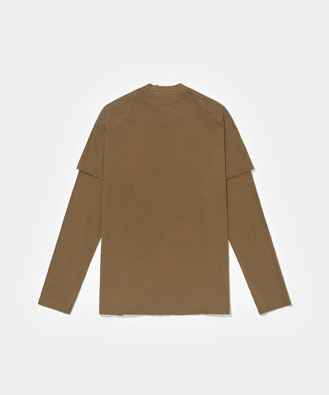 Piet Double LS Tee - Khaki