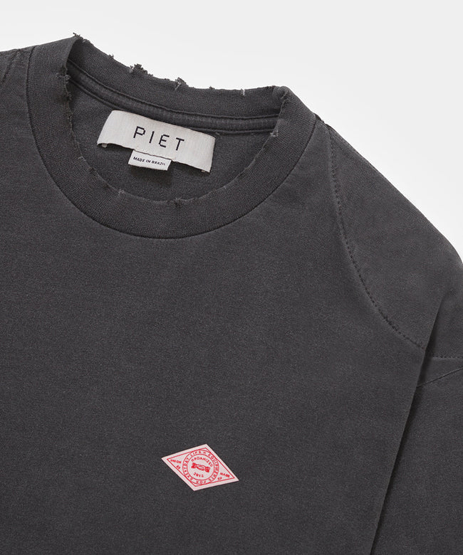 Piet Double LS Tee - Black
