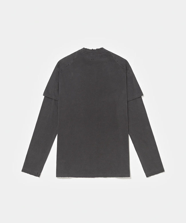 Piet Double LS Tee - Black