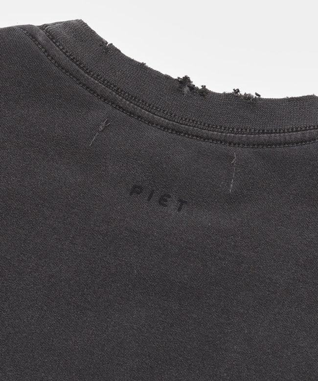 Piet Double LS Tee - Black