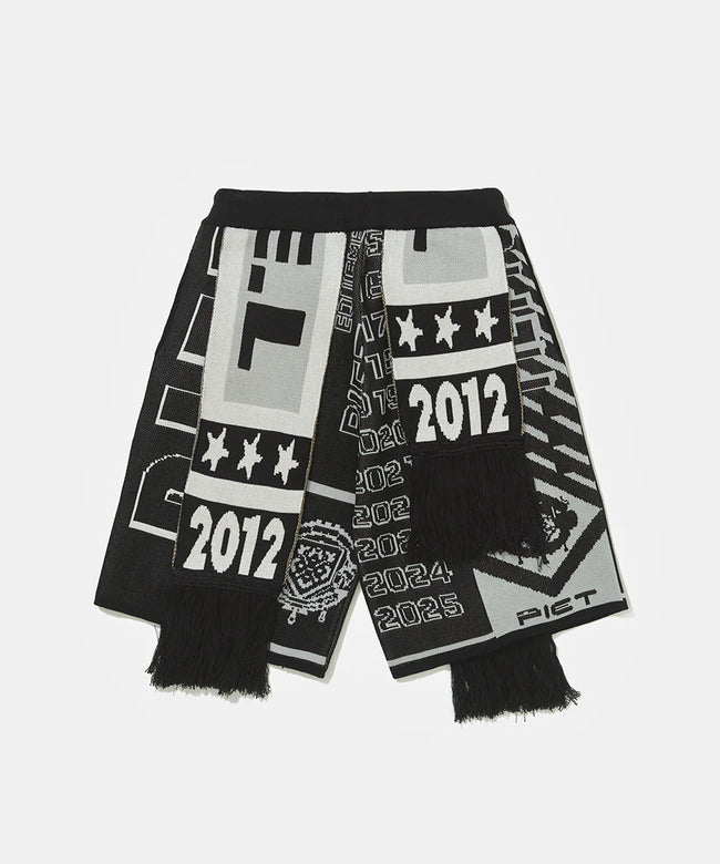 Piet Scarves Knitted Shorts - Black/White